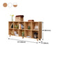 Engineered Wood Shelf Bookcase Contemporary Bookshelf for Study Room