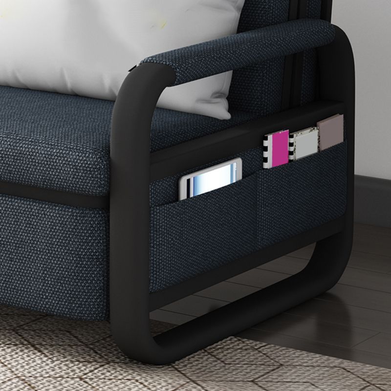 Contemporary Cotton Blend Square Arm Sofa Bed with Storage in Grey Clearhalo 'furn' 'furn_sofas' 'Furniture' 'furniture_sofas' 'Living Room Furniture' 'Sofa' 'sofas' 1200x1200_8ecc04d7-9893-496b-afad-7d8696789037