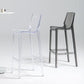 Contemporary Acrylic Bar Stools Low Back Indoor Counter Chair