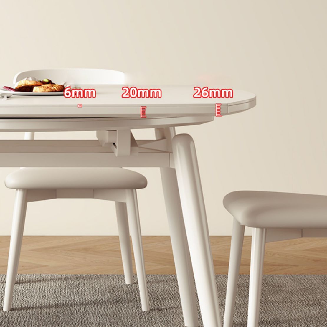 モダンな1/5/7/9ピース家具焼き石の食事セット