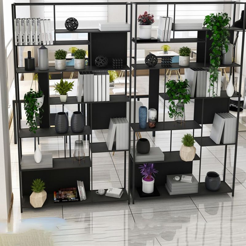 Industrial Open Rectangle Storage Bookshelf Home Office Etagere Bookcase Clearhalo 'Bookcases' 'furn' 'furn_bookcases' 'Furniture' 'Office Furniture' 1200x1200_8ed2cd33-b75b-43d5-aedc-997ece74b585
