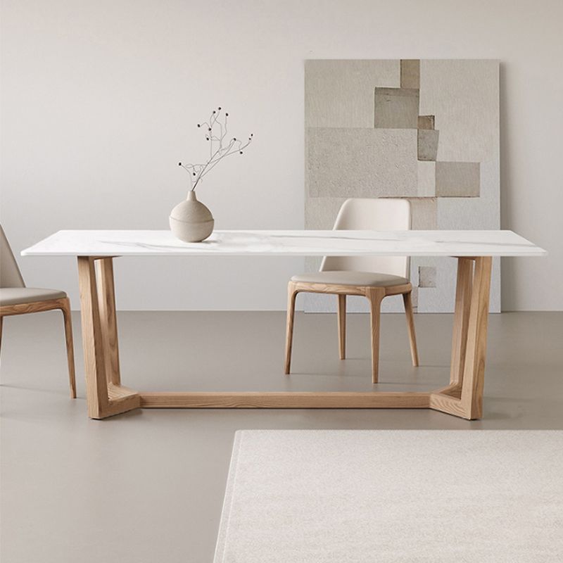 1/2/3/4ピースダイニングルーム家具セットモダンな焼結石のテーブルとアームレスチェア