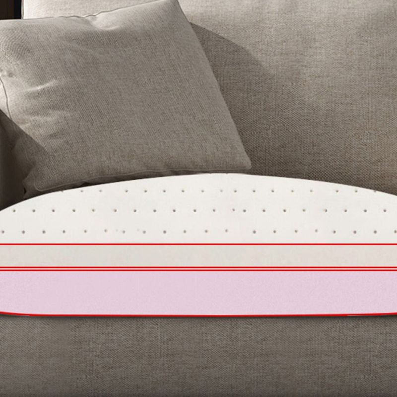 Modern Style with Pillow Back Imitation Leather/cotton and Linen Upholstered Beige Sofa Clearhalo 'furn' 'furn_sofas' 'Furniture' 'furniture_sofas' 'kitchen' 'kitchen_sofas' 'Living Room Furniture' 'Sofa' 'sofas' 1200x1200_8ed4cc38-531f-4fbd-bc49-c8053e0b7dfc