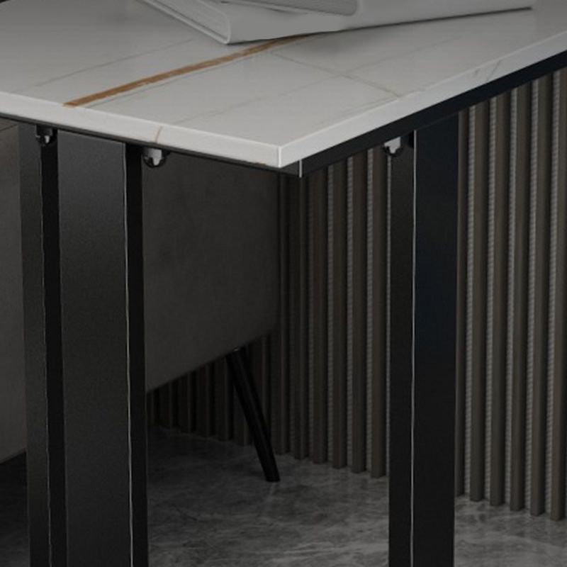 Modern Rectangle Hall/Pub Table Stone Bistro Bar Height Cocktail Table Clearhalo 'Bar Furniture' 'Bar Tables' 'bar_tables' 'furn' 'furn_bar_tables' 'Furniture' 'furniture_bar_tables' 'Kitchen & Dining Furniture' 1200x1200_8ed6badd-0753-4b0c-8936-d9cedcb3c894