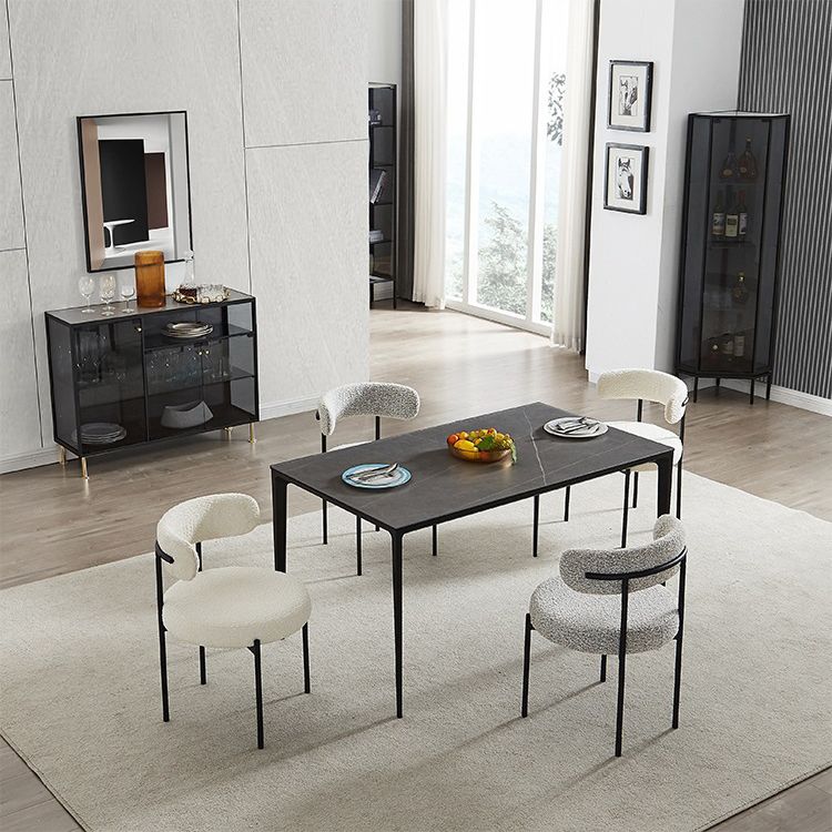 Contemporary Dining Accent Chair Armless Chair with Upholstered Clearhalo 'Dining Chairs' 'Dining Tables & Seating' 'dining_chair' 'furn' 'furn_dining_chair' 'Furniture' 'Kitchen & Dining Furniture' 1200x1200_8ed7bb0f-8fea-4ef4-889e-bb2e9ef451b6