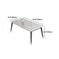 Industrial White Table for Restaurant Rectangle Dining Table with Metal 4 Legs Clearhalo 'Dining Tables & Seating' 'Dining Tables' 'dining_table' 'furn' 'furn_dining_table' 'Furniture' 'furniture_dining_table' 'Kitchen & Dining Furniture' 'kitchen' 'kitchen_dining_table' 1200x1200_8ed923cd-8372-42a8-ba67-3abadeb3209e