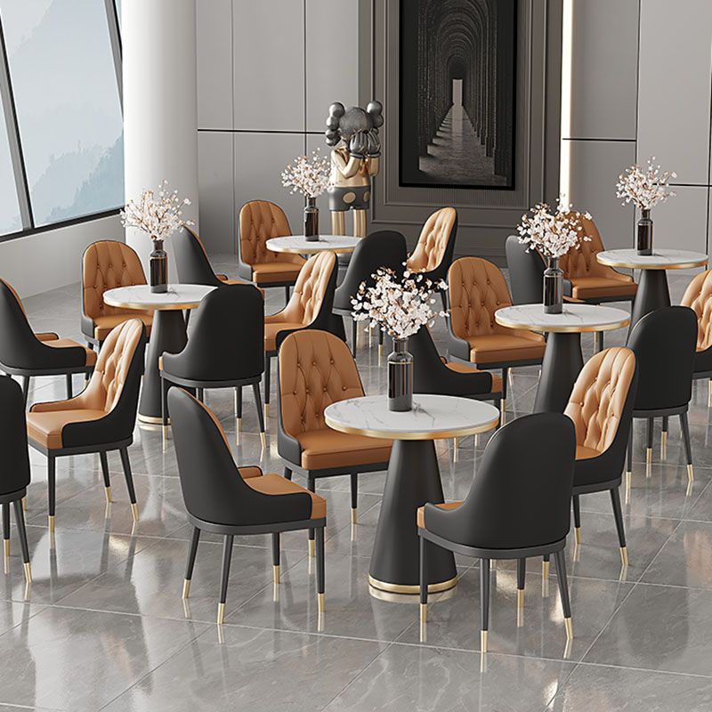 Modern Style Dining Table White Top Sintered Stone Table for Dining Room Clearhalo 'Dining Tables & Seating' 'Dining Tables' 'dining_table' 'furn' 'furn_dining_table' 'Furniture' 'Kitchen & Dining Furniture' 1200x1200_8eda0b42-5bc9-4f8a-bdd6-edc26f766e3b