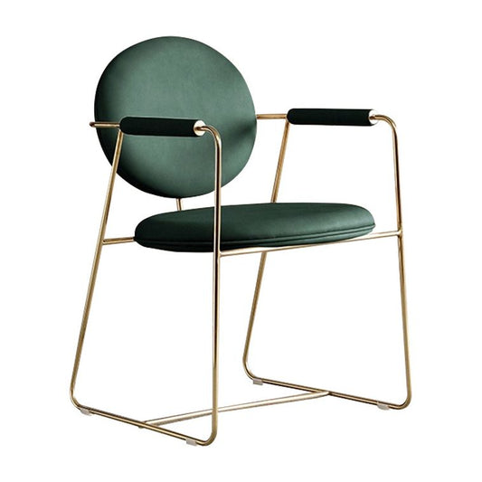 Scandinavian Kitchen Dining Arm Chair Metal Opening Back Dining Arm Chair Clearhalo ' kitchen&dining_furn' 'Dining Chairs' 'Dining Tables & Seating' 'dining_chair' 'Furniture' 'furniture_dining_chair' 'Kitchen & Dining Furniture' 'kitchen' 1200x1200_8edab65a-daac-436c-ac8f-30c4f519fe42