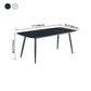 Sintered Stone Dining Table Simple Style 4 Legs Base Rectangle Table for Home Clearhalo ' dining_table' 'Dining Tables & Seating' 'Dining Tables' 'furn' 'furn_dining_table' 'Furniture' 'furniture_dining_table' 'Kitchen & Dining Furniture' 'kitchen&dining_furn' 'kitchen' 'kitchen_dining_table' 1200x1200_8edb4640-0e82-4291-a0a2-aa1009faaf43