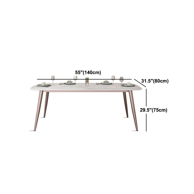 Juego de comedor moderno de piedra sinterizada, juego de comedor rectangular de 1/2/5/7 piezas
