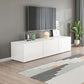 Contemporary Wood White TV Stand Console Enclosed Storage TV Media Stand for Living Room Clearhalo 'furn' 'furn_tv_stands_entertainment_centers' 'Furniture' 'Living Room Furniture' 'TV Stands & Entertainment Centers' 'TV Stands & Media Storage Furniture' 'tv_stands_entertainment_centers' 1200x1200_8edccea5-186c-421e-a96d-b914c6f13e49