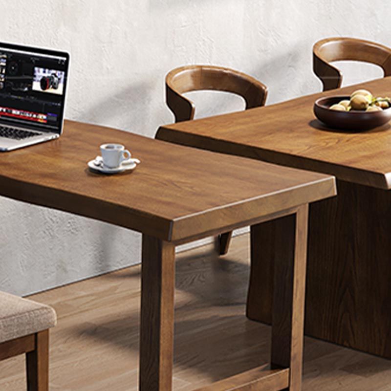 Ash houten bovenste balk tafel eigentijdse staaftafel met houten opbergrek