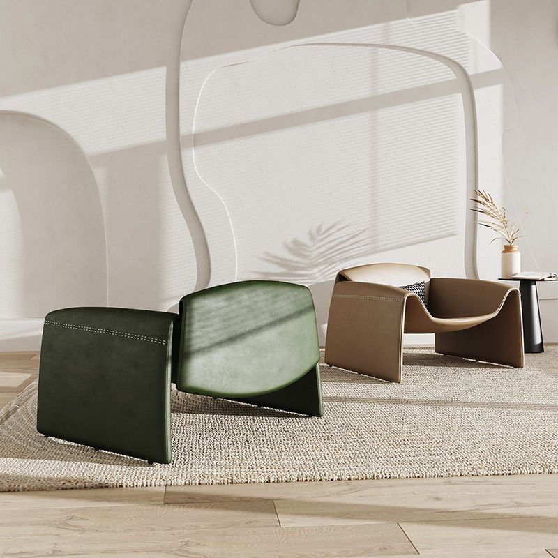 38.18" Wide Faux Leather Armchair Upholstered Pillow Back Accent Chair Clearhalo 'Accent Chairs' 'accent_chairs' 'Chairs & Seating' 'furn' 'furn_accent_chairs' 'Furniture' 'Living Room Furniture' 1200x1200_8ee16d48-4f03-46f1-8465-8543cf7c53c6