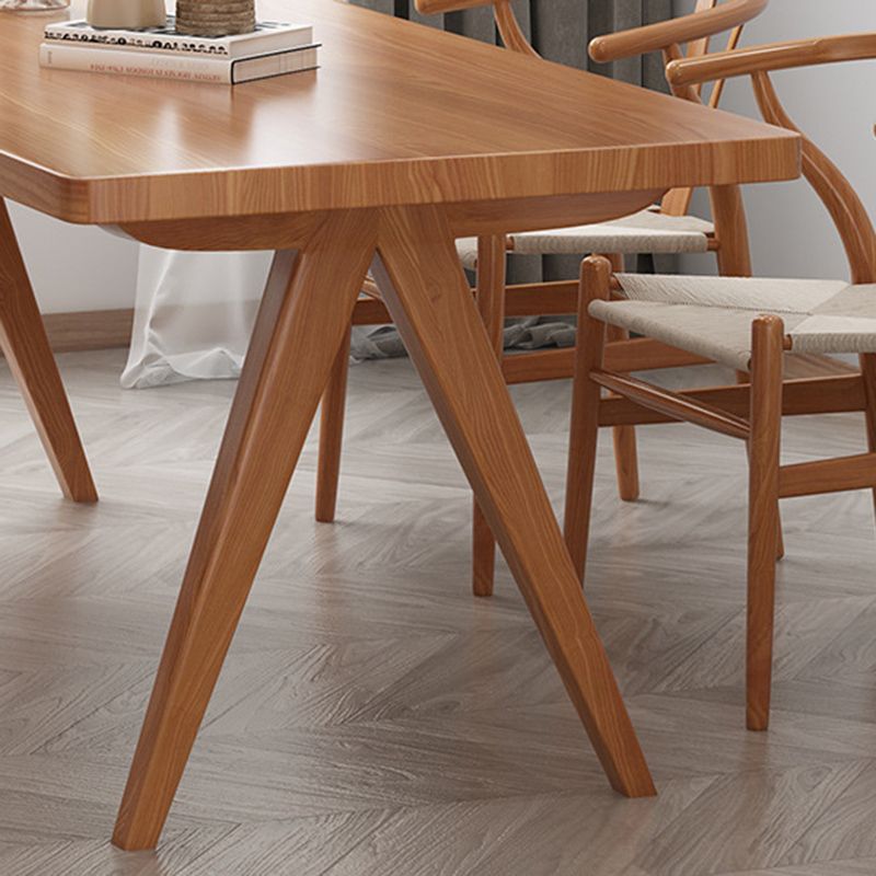 Moderna 1/4/5/7 Piezas Juego de comedor Rectángulo Mesa de comedor de madera de pino para sala de estar