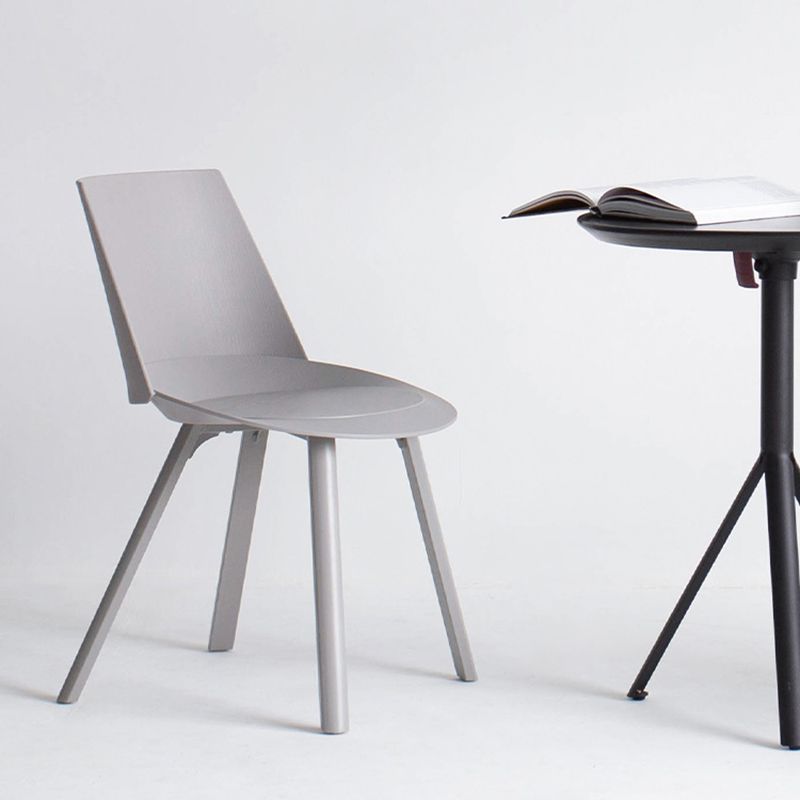 Contemporary Style Chair Dining Armless Chairs for Kitchen with Plastic Legs Clearhalo 'Dining Chairs' 'Dining Tables & Seating' 'dining_chair' 'furn' 'furn_dining_chair' 'Furniture' 'furniture_dining_chair' 'Kitchen & Dining Furniture' 1200x1200_8ee491b5-c5b0-40d0-9e73-0db9dac55371