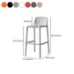 Modern Bar-stool Plastic Counter Bar Stool for Kitchen Bar with Plastic Legs Clearhalo 'Bar Furniture' 'Bar Stools' 'bar_stools' 'furn' 'furn_bar_stools' 'Furniture' 'furniture_bar_stools' 'Kitchen & Dining Furniture' 1200x1200_8ee634e2-feee-442a-b670-ac7cbf3b0baa