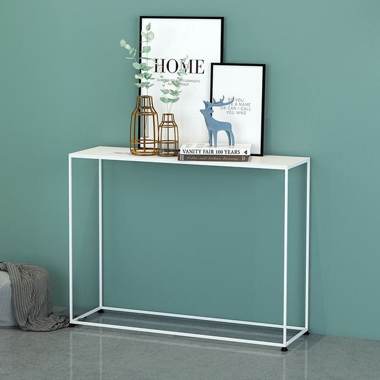 Contemporary Rectangle Console Accent Table Antique Finish Sofa Table