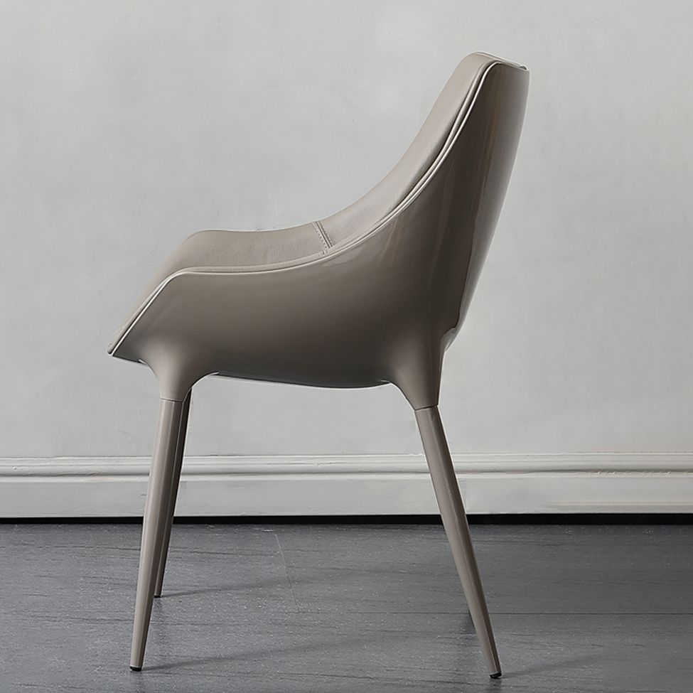 Contemporary Style Dining Side Chair Kitchen Arm Side Chairs with Metal Legs Clearhalo ' kitchen&dining_furn' 'Dining Chairs' 'Dining Tables & Seating' 'dining_chair' 'furn' 'furn_dining_chair' 'Furniture' 'furniture_dining_chair' 'Kitchen & Dining Furniture' 'kitchen' 1200x1200_8ee67a04-9b3c-4319-999e-3f3f3623ebb2