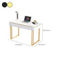Rectangle Stone Top Office Desk Modern Writing Desk with Drawers for Office