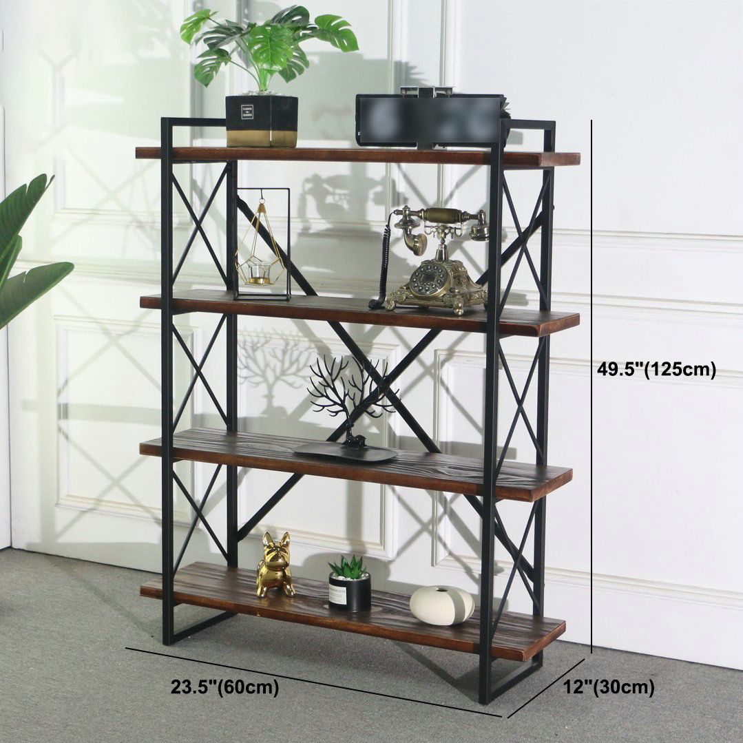Industrial Style Etagere Bookshelf Open Shelf Bookcase with Rectangular Shelves Clearhalo 'Bookcases' 'furn' 'furn_bookcases' 'Furniture' 'furniture_bookcases' 'kitchen' 'kitchen_bookcases' 'Living Room Furniture' 'Office Furniture' 1200x1200_8ee87924-2842-4817-a29e-4adb35b41021