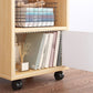 Scandinavian Bookcase Manufactured Wood Standard Bookshelf with Caster Wheels Clearhalo 'Bookcases' 'furn' 'furn_bookcases' 'Furniture' 'furniture_bookcases' 'Office Furniture' 1200x1200_8eed5ad2-1a81-4d48-82a8-0af8bc1ae074