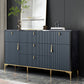 Commode en bois manufacturé avec coffre de rangement Classic Glam de 15,21 pouces