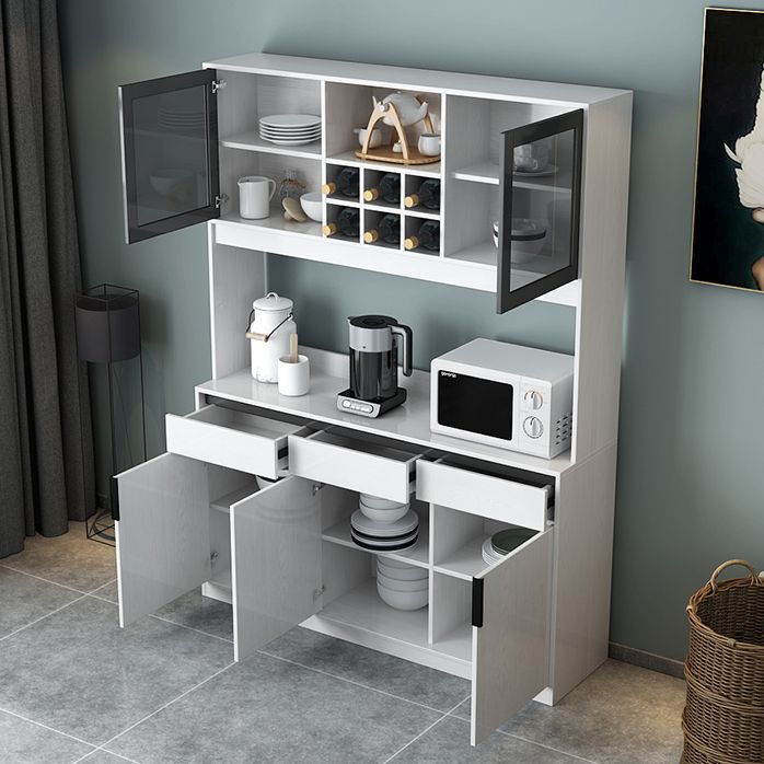 Wood Living Room Sideboard Cabinet Modern Credenza with Drawers and Storages Clearhalo 'buffet_sideboard' 'Buffets & Sideboards' 'furn' 'furn_buffet_sideboard' 'Furniture' 'furniture_buffet_sideboard' 'Kitchen & Dining Furniture' 1200x1200_8eedff19-eb76-423f-8878-6671c1ce6947