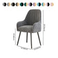 Scandinavian Style Upholstered Arm Chair Solid Back Dining Single Chair for Home Clearhalo ' kitchen&dining_furn' 'Dining Chairs' 'Dining Tables & Seating' 'dining_chair' 'furn' 'furn_dining_chair' 'Furniture' 'furniture_dining_chair' 'Kitchen & Dining Furniture' 'kitchen' 1200x1200_8eee1f0b-5f83-462d-af92-4f9ee0d2a43e