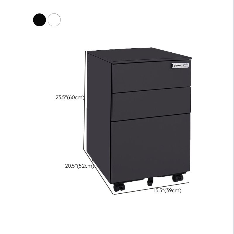 Industrial Metal Cabinet Locking Drawers Filing Cabinet with Wheels Clearhalo 'Filing Cabinets' 'filling_cabinets' 'furn' 'furn_filling_cabinets' 'Furniture' 'Office Furniture' 1200x1200_8eee32d0-2e15-4cf1-af5c-bc9a2d107618