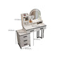 14.56" Wide Vanity Table with 5 Storage Drawer Makeup Table with Mirror