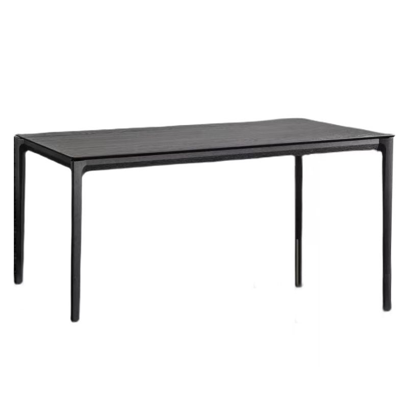 Industrial Black Solid Wood Dining Table Rectangle Shape Dining Table for Kitchen Clearhalo ' dining_table' 'Dining Tables & Seating' 'Dining Tables' 'furn' 'furn_dining_table' 'Furniture' 'furniture_dining_table' 'Kitchen & Dining Furniture' 'kitchen&dining_furn' 'kitchen' 'kitchen_dining_table' 1200x1200_8ef6f505-e145-4456-8b07-0a80257d823b