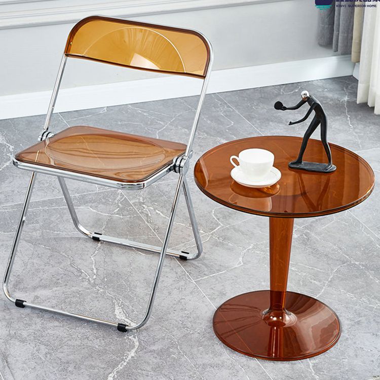 Nordic Style Armless Metal Dining Chairs Stackable Folding Side Chair for Home Use Clearhalo ' kitchen&dining_furn' 'Dining Chairs' 'Dining Tables & Seating' 'dining_chair' 'furn' 'furn_dining_chair' 'Furniture' 'furniture_dining_chair' 'Kitchen & Dining Furniture' 'kitchen' 1200x1200_8ef80e1e-6101-49a2-8b58-f4040d3637d3