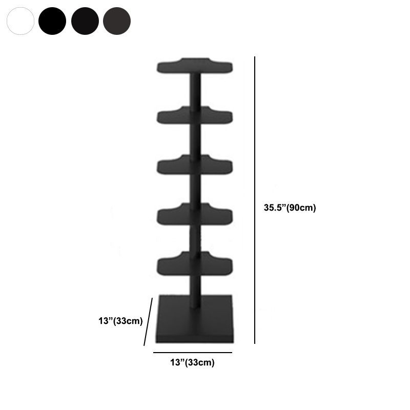 Estantería blanca/negra estantería de estilo contemporáneo para el hogar y la oficina