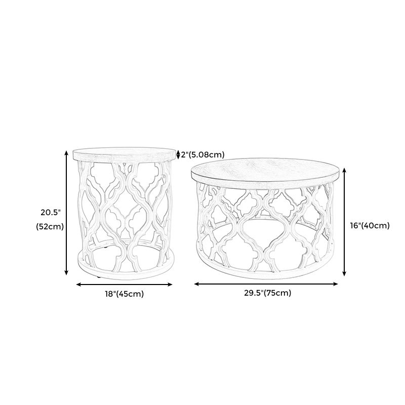 Rustic Style Antique Pedestal Coffee Table Round Wood Cocktail Table Clearhalo 'Coffee & Accent Tables' 'Coffee Tables' 'coffee_tables' 'furn' 'furn_coffee_tables' 'Furniture' 'furniture_coffee_tables' 'Living Room Furniture' 1200x1200_8efb6a23-3833-48b7-85d0-1747b6054bf4