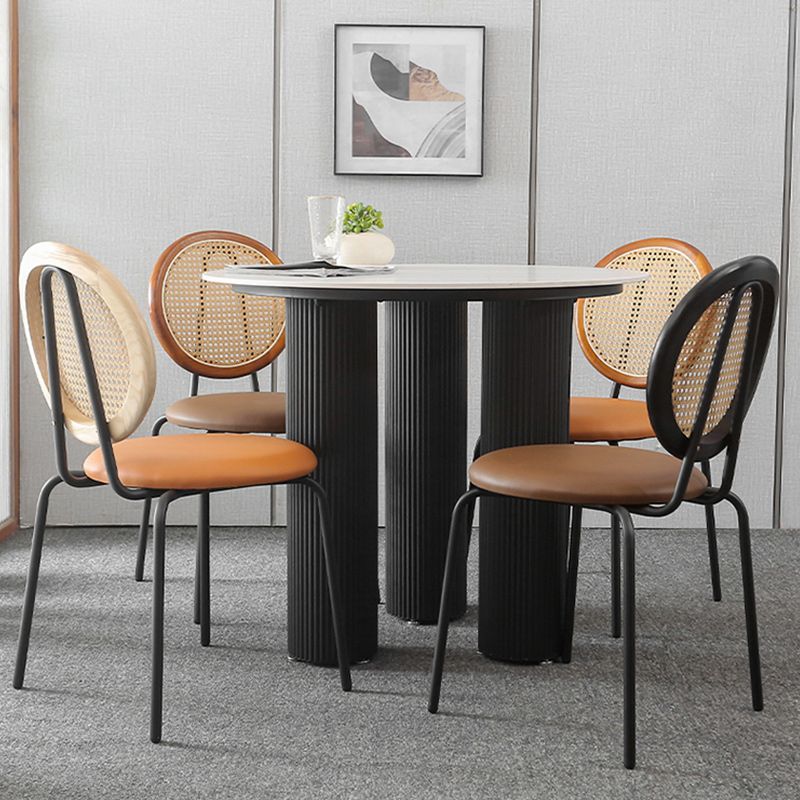 Contemporary Dining Side Chair PU Leather Stacking Side Chair Clearhalo 'Dining Chairs' 'Dining Tables & Seating' 'dining_chair' 'furn' 'furn_dining_chair' 'Furniture' 'Kitchen & Dining Furniture' 1200x1200_8efd449a-3a20-4713-bc48-37528d8488d3
