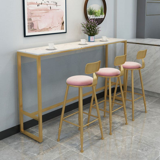 Raccorda tavolino glam rettangolo bianco e oro tavolo da dinette in pietra