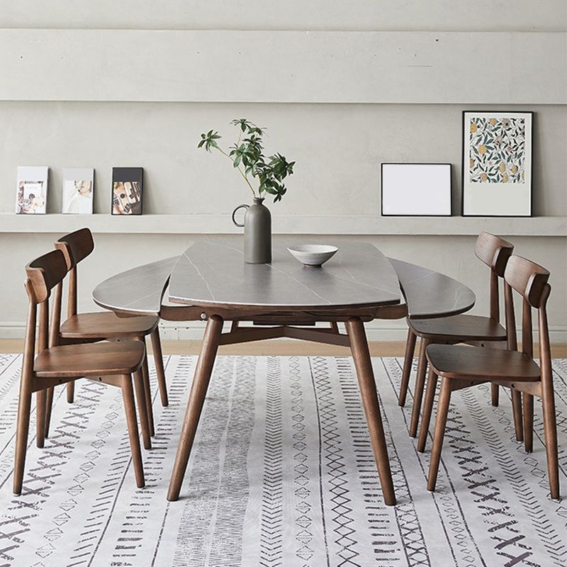 Modern 1/4/5/7 stukken Dinerset Stone opvouwbare eettafel voor eetkamer