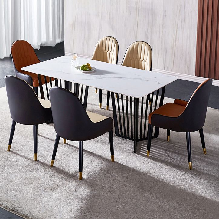 Scandinavian Style Wood Dining Chair Dining Room Armless Parsons Chair (Set of 2) Clearhalo ' kitchen&dining_furn' 'Dining Chairs' 'Dining Tables & Seating' 'dining_chair' 'furn' 'furn_dining_chair' 'Furniture' 'furniture_dining_chair' 'Kitchen & Dining Furniture' 'kitchen' 1200x1200_8eff2e4a-f70a-4762-9b3d-f0c795603c57