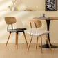 Modern Style Kitchen Chair Dining Armless Chairs with Wooden Legs