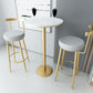 Glam Metal Bar and Counter Stool Low Back Stool with 4 Legs in Gold Clearhalo 'Bar Furniture' 'Bar Stools' 'bar_stools' 'furn' 'furn_bar_stools' 'Furniture' 'furniture_bar_stools' 'Kitchen & Dining Furniture' 1200x1200_8f0042da-473f-4f90-9d0f-92ee156ab12b