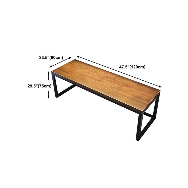 Rectangular Writing Desk Modern Writing Desk with Metal Legs Clearhalo 'furn' 'furn_office_desk' 'Furniture' 'Office Desks' 'Office Furniture' 'office_desk' 1200x1200_8f022e7a-003a-484a-b17f-82afd9ccc0f7