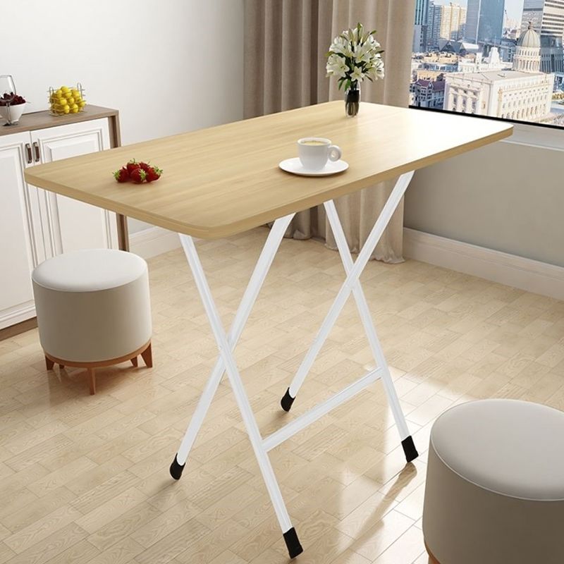 Simplicity Style Rectangle Dining Table Wooden Folding Kitchen Table Clearhalo 'Dining Tables & Seating' 'Dining Tables' 'dining_table' 'furn' 'furn_dining_table' 'Furniture' 'Kitchen & Dining Furniture' 1200x1200_8f032352-f13e-4682-ab2d-e1d6818d3d62