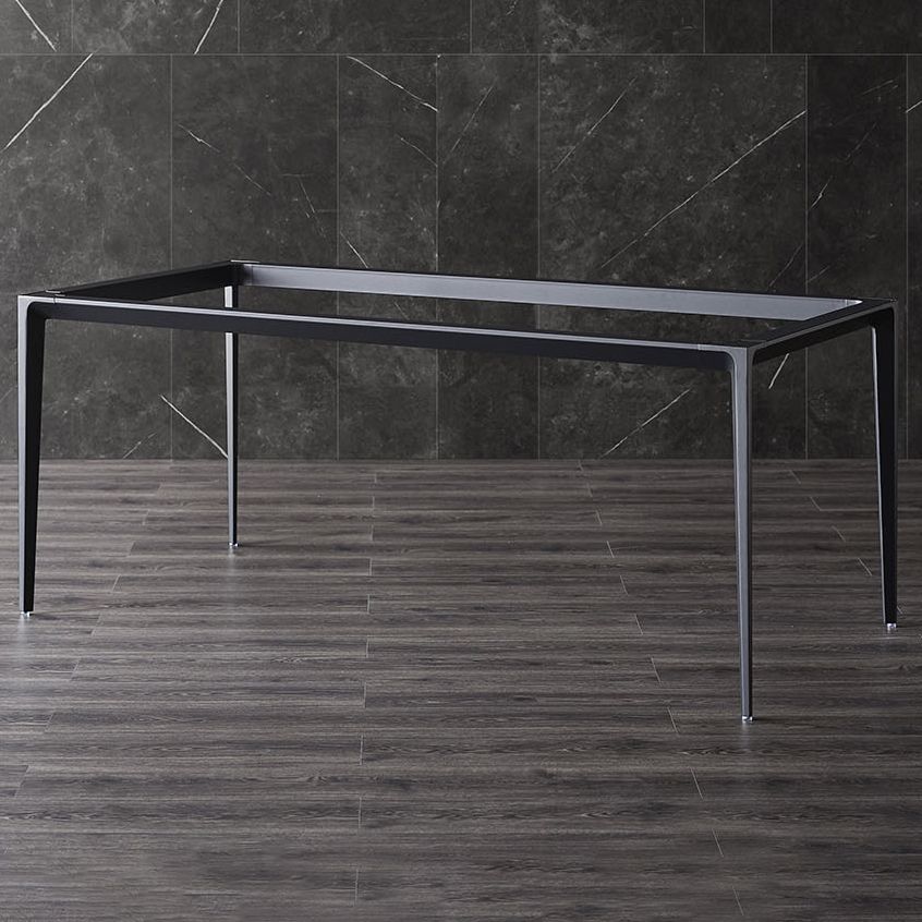 Modern Style Sintered Stone Dining Table White Rectangle Table with 4 Legs for Kitchen Clearhalo ' dining_table' 'Dining Tables & Seating' 'Dining Tables' 'Furniture' 'furniture_dining_table' 'Kitchen & Dining Furniture' 'kitchen&dining_furn' 'kitchen' 'kitchen_dining_table' 1200x1200_8f0354b1-3f4c-46ba-b7f5-ca40182c1079