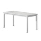 Modern Home Rectangular Writing Desk Parsons Steel Legs Office Desk