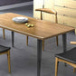 Natural-Brown Solid Wood Dining Table Rectangular Modern Furniture with 4 Legs Clearhalo 'Dining Tables & Seating' 'Dining Tables' 'dining_table' 'furn' 'furn_dining_table' 'Furniture' 'Kitchen & Dining Furniture' 1200x1200_8f06e771-7744-4f12-965d-25514b8c2bde
