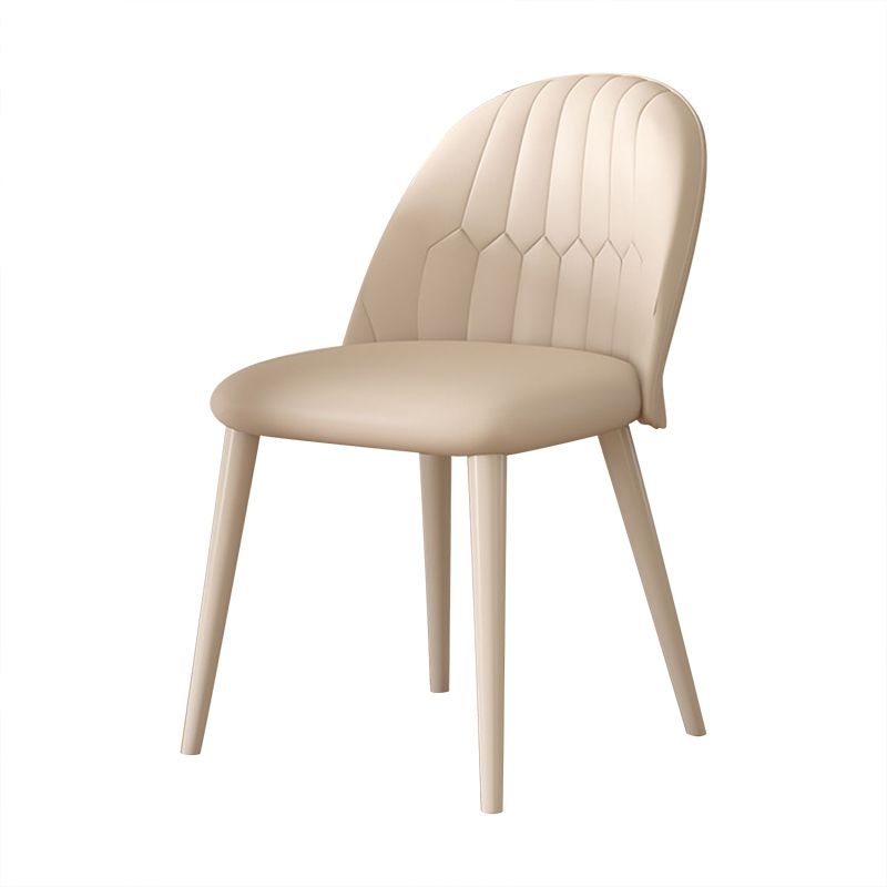 白い椅子付きの現代の焼結のトップメタルベースダイニングテーブル