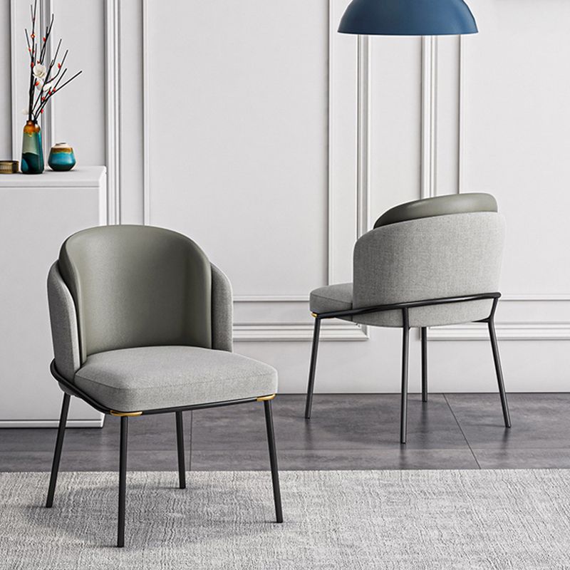 Sedia laterale glam parsons imbottita sedia da pranzo interno per casa