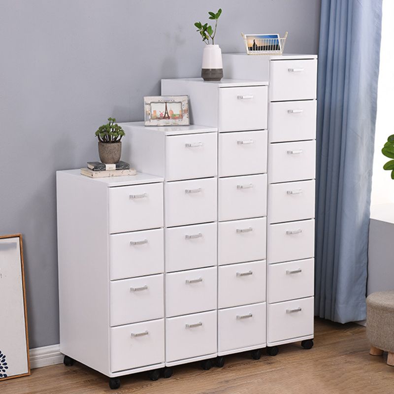 23.62" Wide Accent Chest with Drawers Water Resistant Chest with Wheels