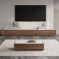 Console multimediale per TV contemporanea in legno Porta TV marrone con cassetti