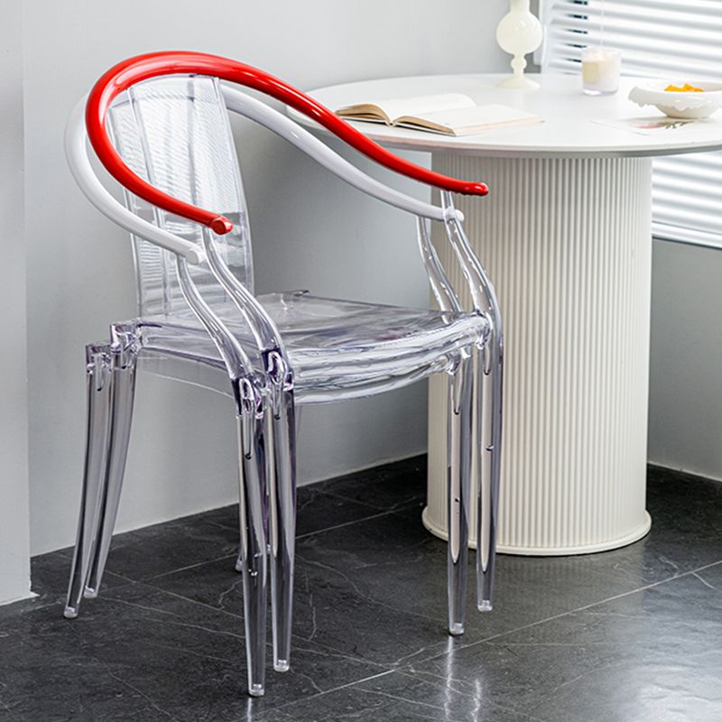 Silla de brazo de la lata del sillón del sillón acrílico del marco acrílico